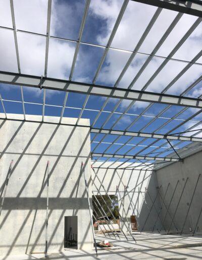 Tilt up panel construction site