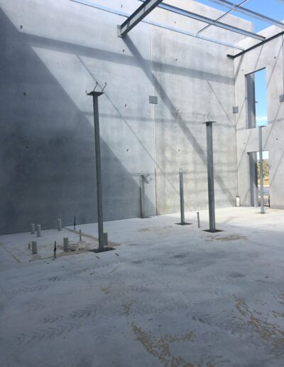 Tilt up panel construction site